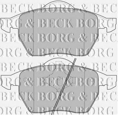 Borg & beck BBP1645 Brake Pad Set, disc brake BBP1645