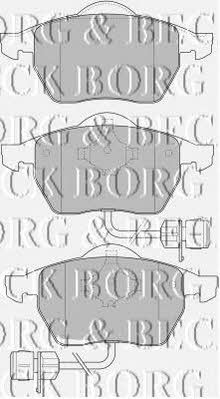 Borg & beck BBP1646 Brake Pad Set, disc brake BBP1646