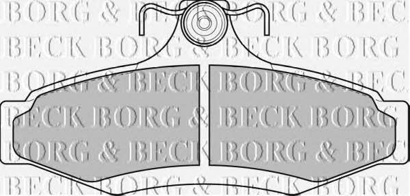 Borg & beck BBP1651 Brake Pad Set, disc brake BBP1651