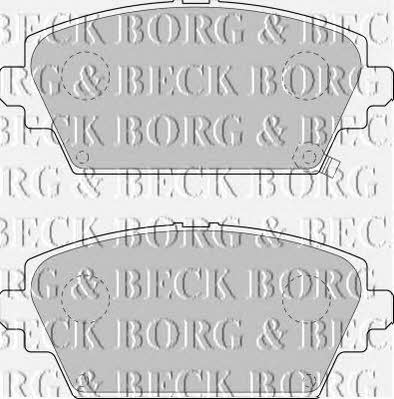 Borg & beck BBP1652 Brake Pad Set, disc brake BBP1652