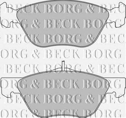 Borg & beck BBP1654 Brake Pad Set, disc brake BBP1654