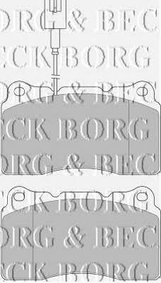 Borg & beck BBP1655 Brake Pad Set, disc brake BBP1655