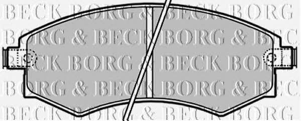 Borg & beck BBP1658 Brake Pad Set, disc brake BBP1658