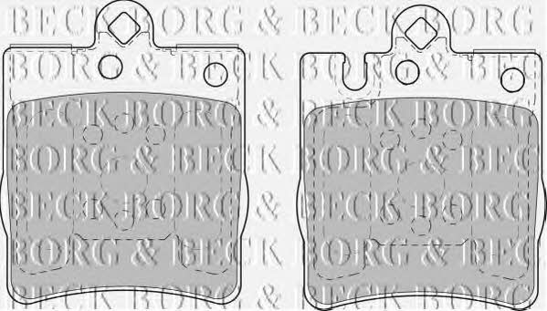Borg & beck BBP1665 Brake Pad Set, disc brake BBP1665