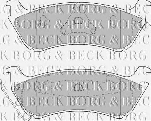 Borg & beck BBP1666 Brake Pad Set, disc brake BBP1666