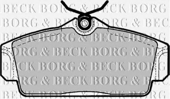 Borg & beck BBP1672 Brake Pad Set, disc brake BBP1672