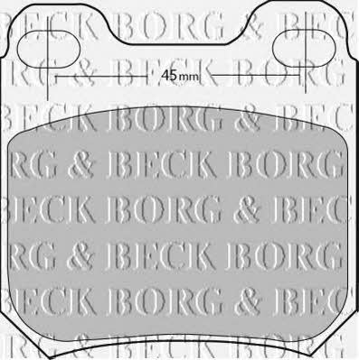 Borg & beck BBP1678 Brake Pad Set, disc brake BBP1678