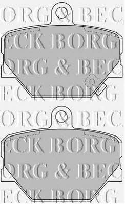 Borg & beck BBP1679 Brake Pad Set, disc brake BBP1679