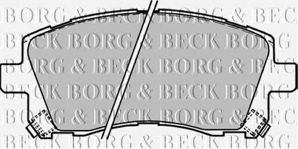 Borg & beck BBP1680 Brake Pad Set, disc brake BBP1680