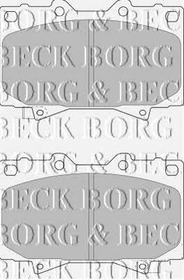 Borg & beck BBP1682 Brake Pad Set, disc brake BBP1682