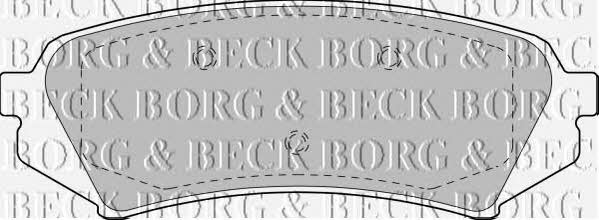 Borg & beck BBP1685 Brake Pad Set, disc brake BBP1685