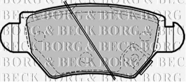 Borg & beck BBP1687 Brake Pad Set, disc brake BBP1687