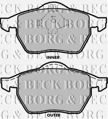 Borg & beck BBP1696 Brake Pad Set, disc brake BBP1696