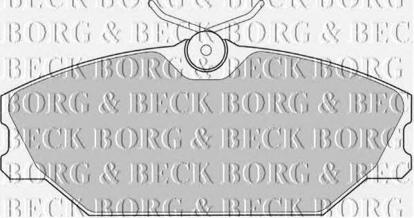 Borg & beck BBP1708 Brake Pad Set, disc brake BBP1708