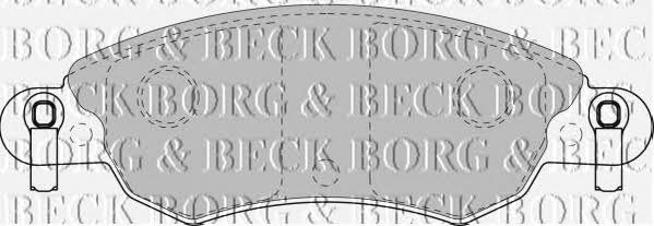 Borg & beck BBP1709 Brake Pad Set, disc brake BBP1709