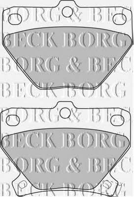 Borg & beck BBP1712 Brake Pad Set, disc brake BBP1712