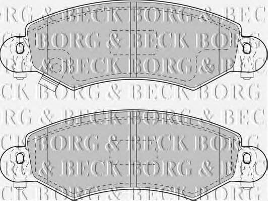 Borg & beck BBP1713 Brake Pad Set, disc brake BBP1713