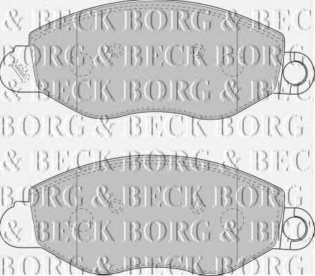Borg & beck BBP1714 Brake Pad Set, disc brake BBP1714