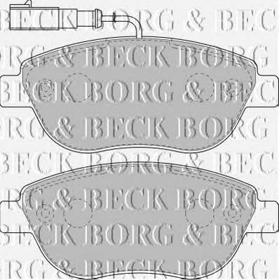 Borg & beck BBP1717 Brake Pad Set, disc brake BBP1717