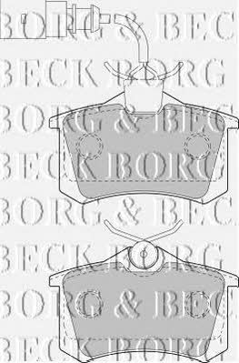 Borg & beck BBP1721 Brake Pad Set, disc brake BBP1721