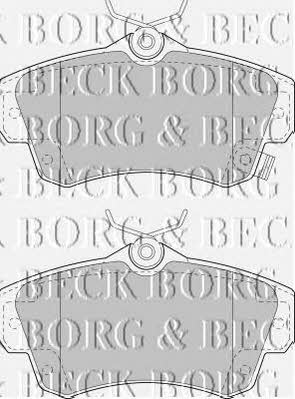 Borg & beck BBP1724 Brake Pad Set, disc brake BBP1724