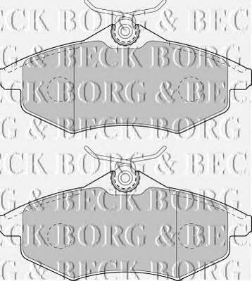 Borg & beck BBP1727 Brake Pad Set, disc brake BBP1727