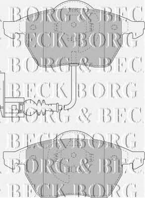 Borg & beck BBP1734 Brake Pad Set, disc brake BBP1734