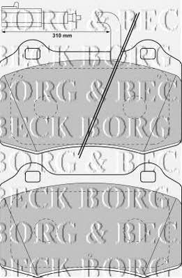 Borg & beck BBP1737 Brake Pad Set, disc brake BBP1737