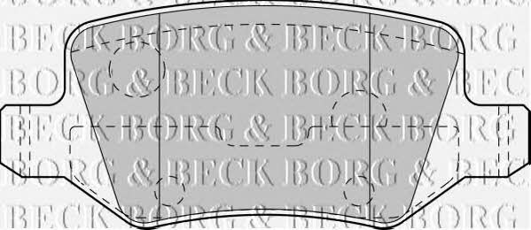 Borg & beck BBP1753 Brake Pad Set, disc brake BBP1753