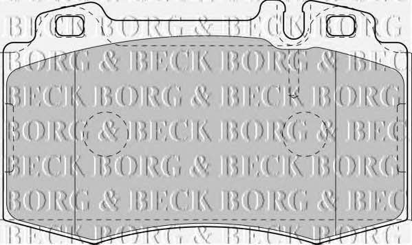 Borg & beck BBP1756 Brake Pad Set, disc brake BBP1756