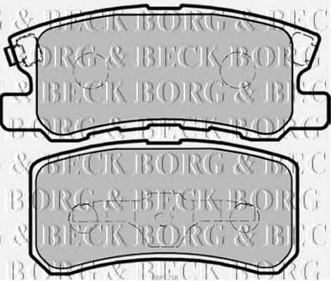 Borg & beck BBP1758 Brake Pad Set, disc brake BBP1758