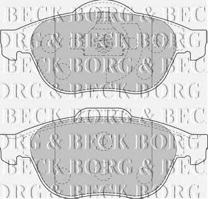 Borg & beck BBP1764 Brake Pad Set, disc brake BBP1764