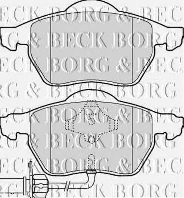 Borg & beck BBP1766 Brake Pad Set, disc brake BBP1766