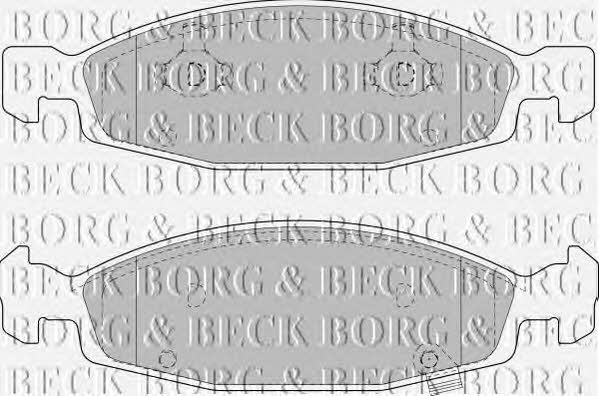 Borg & beck BBP1781 Brake Pad Set, disc brake BBP1781