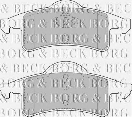 Borg & beck BBP1782 Brake Pad Set, disc brake BBP1782