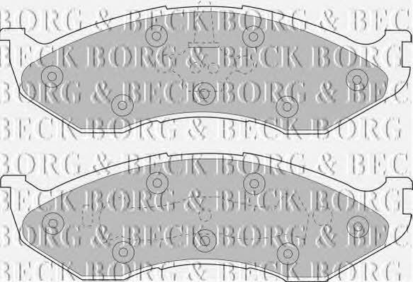 Borg & beck BBP1794 Brake Pad Set, disc brake BBP1794