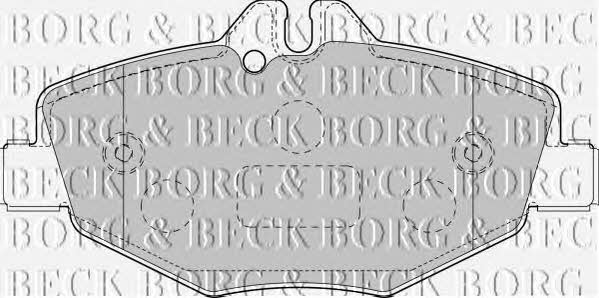 Borg & beck BBP1796 Brake Pad Set, disc brake BBP1796