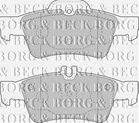 Borg & beck BBP1798 Brake Pad Set, disc brake BBP1798