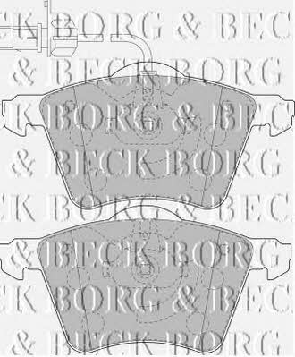 Borg & beck BBP1800 Brake Pad Set, disc brake BBP1800