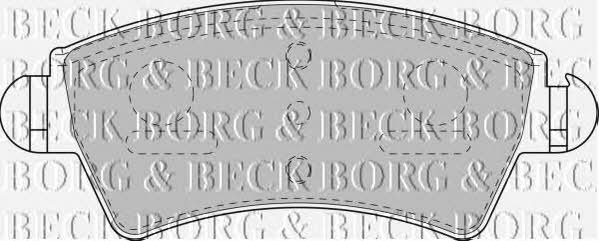 Borg & beck BBP1805 Brake Pad Set, disc brake BBP1805