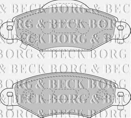 Borg & beck BBP1808 Brake Pad Set, disc brake BBP1808