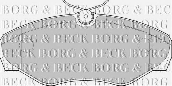 Borg & beck BBP1812 Brake Pad Set, disc brake BBP1812