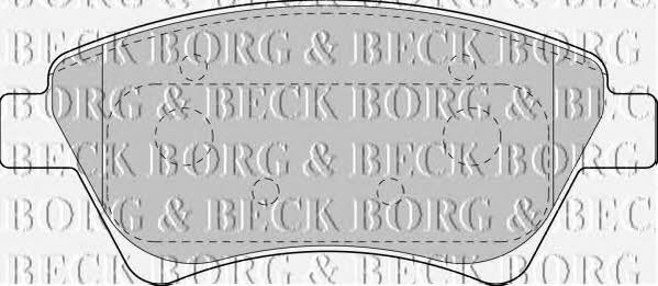 Borg & beck BBP1821 Brake Pad Set, disc brake BBP1821