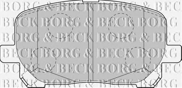 Borg & beck BBP1837 Brake Pad Set, disc brake BBP1837