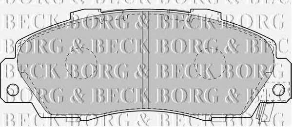 Borg & beck BBP1845 Brake Pad Set, disc brake BBP1845