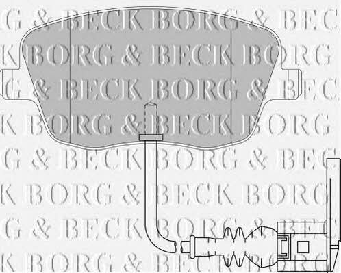Borg & beck BBP1855 Brake Pad Set, disc brake BBP1855