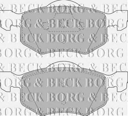 Borg & beck BBP1858 Brake Pad Set, disc brake BBP1858