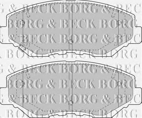 Borg & beck BBP1860 Brake Pad Set, disc brake BBP1860