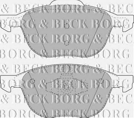 Borg & beck BBP1864 Brake Pad Set, disc brake BBP1864