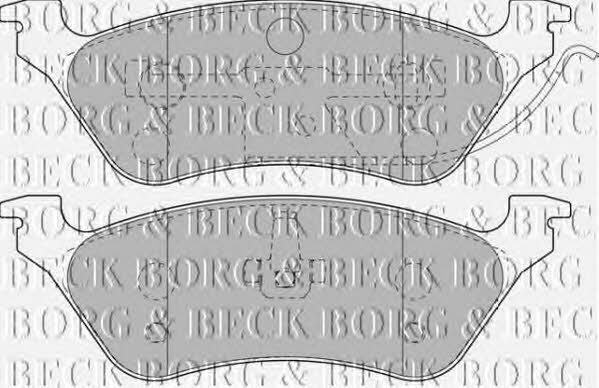 Borg & beck BBP1889 Brake Pad Set, disc brake BBP1889